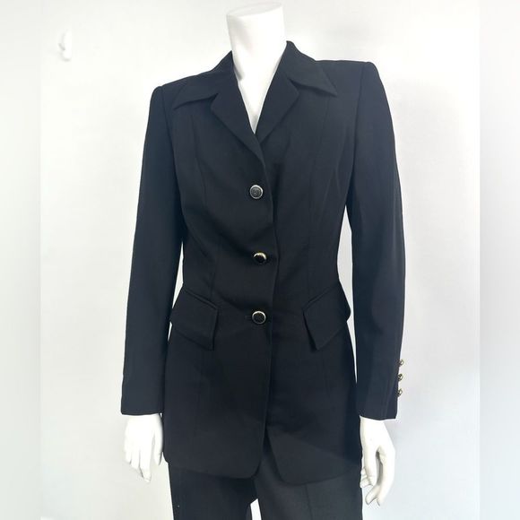 Escada Jackets & Blazers - Vintage Escada Black Wool Blazer